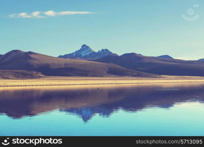 High mountains in Bolivia