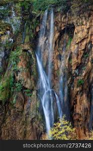 High mountains scenic waterfall in Croatia