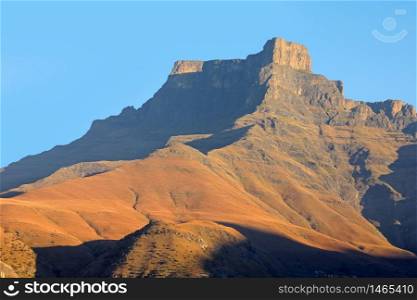 High peak in Drakensberg mountains, Royal Natal National Park, South Africa