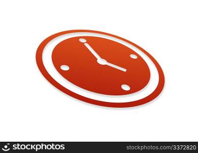 High resolution perspective graphic of a clock.