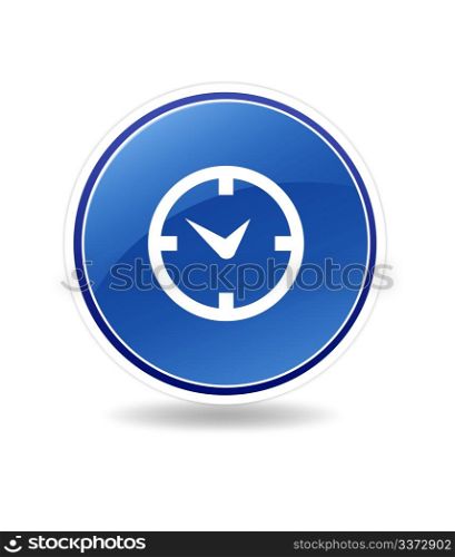 High resolution schedule icon with clock.
