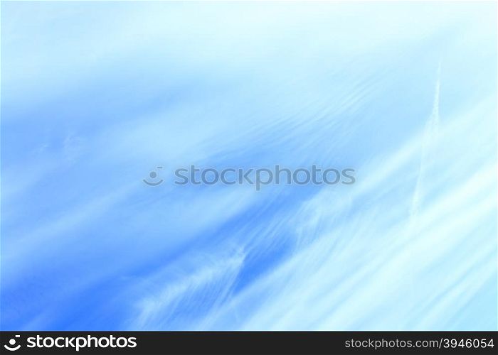 High resolution shot of fleecy clouds, may be used as background