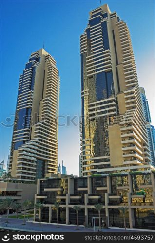 High rise buildings in Dubai Marina