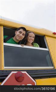 High School Students on a Bus