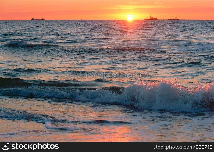 high seashore, steep sea coast of the Baltic sea. steep sea coast of the Baltic sea, high seashore