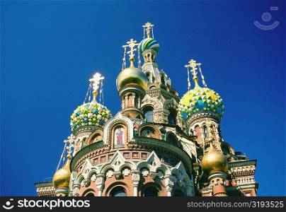 High section view of a church, Church Of The Resurrection Of Christ, St. Petersburg, Russia