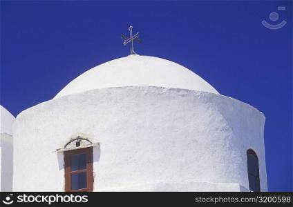 High section view of a church, Santorini, Cyclades Islands, Greece