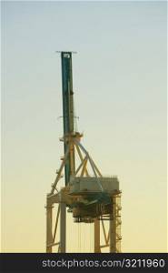 High section view of a crane