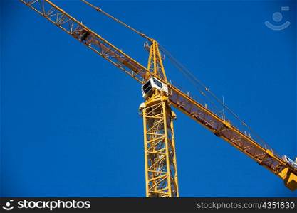 High section view of a crane
