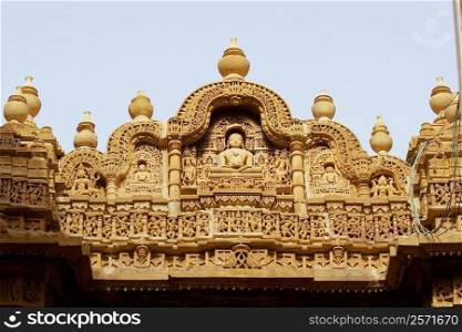 High section view of a temple, Jaisalmer, Rajasthan, India