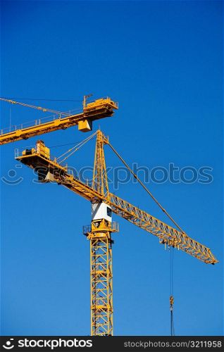 High section view of cranes