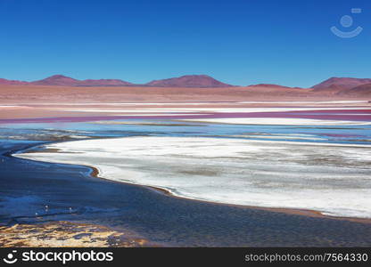 High snowy mountains in Bolivia