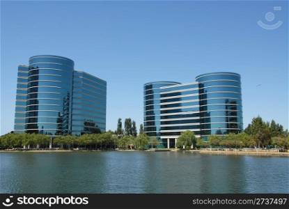 High tech office buildings, Redwood Shores, California