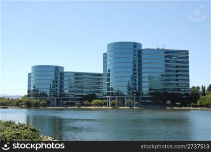High tech office buildings, Redwood Shores, California