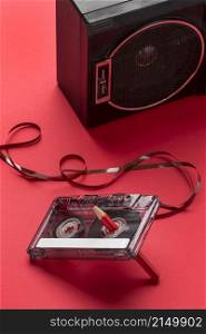 high view cassette tape with pencil