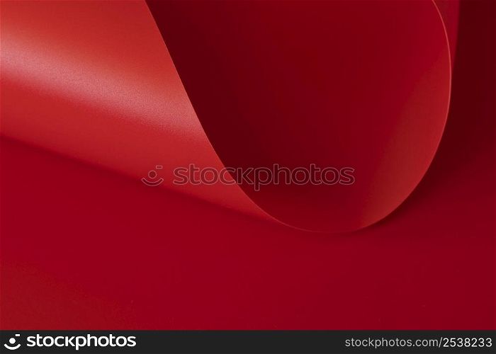high view elegant red paper copy space surface