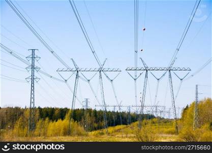 High voltage electricity pylon structures