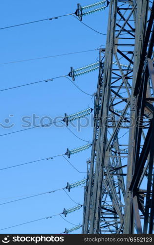 high-voltage power lines