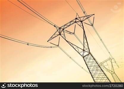 high voltage pylons