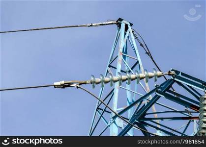 Higher part of electric power transmission line, Sofia, Bulgaria