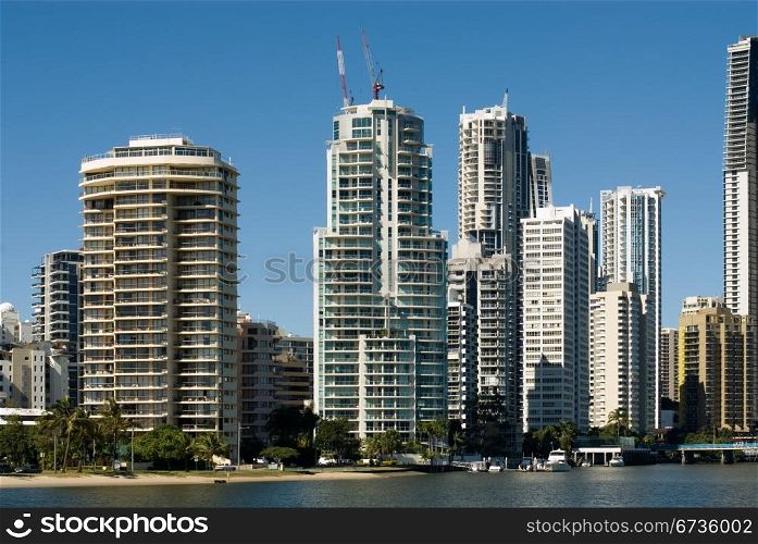 Highrise apartment buildings, Surfers Paradise, Queensland, Australia