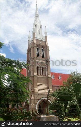 Hight christian cathedral in Yangon, Myanmsr