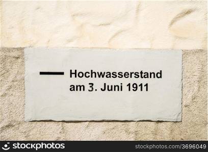 highwater marker in Germany
