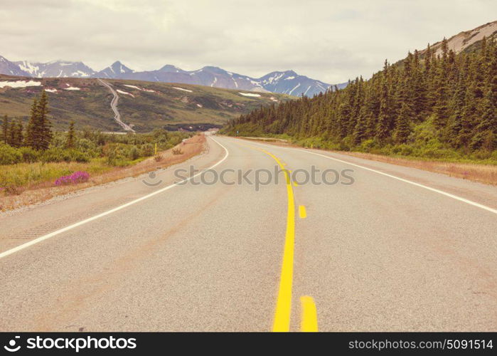 Highway in Alaska, United States