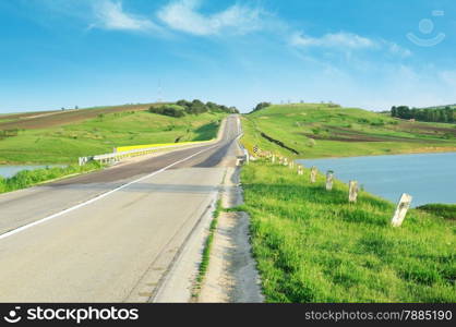 Highway in hilly terrain