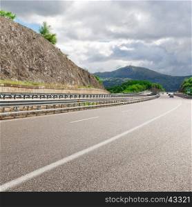 Highway in the Italian Apennines