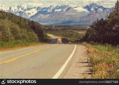 highway on Alaska