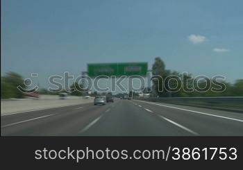 Highway traffic time-lapse