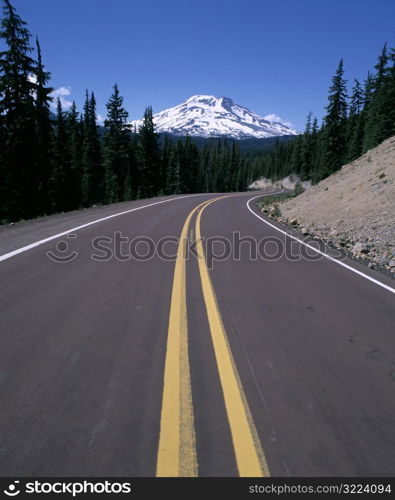 Highway with Mountain View