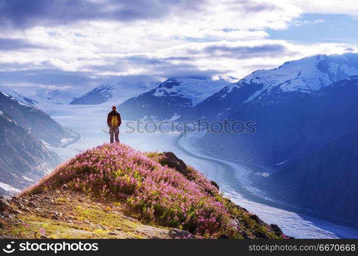 Hike in Alaska. Hike in Alaska at summertime