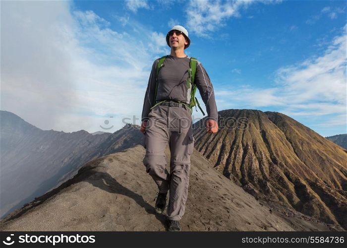 Hike in Bromo volcano