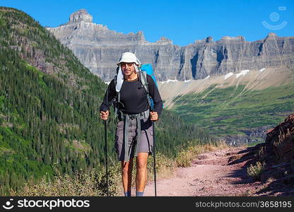 Hike in Glacier National Park,Montana