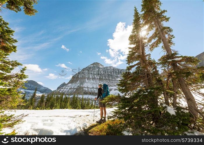 Hike in Glacier National Park, Montana