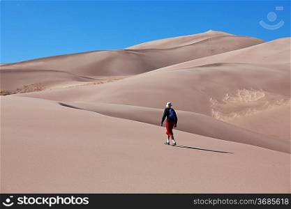 Hike in Great Dunes,USA