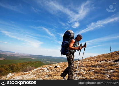 Hike in mountains