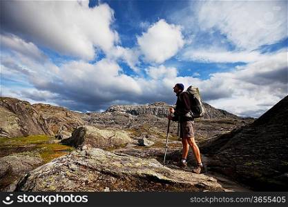 hike in Norway mountains