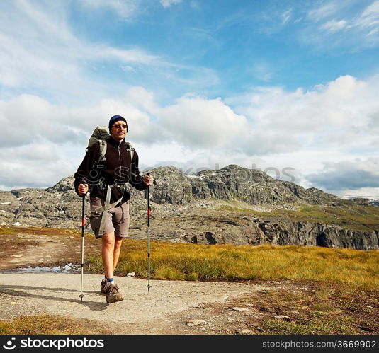 hike in Norway mountains