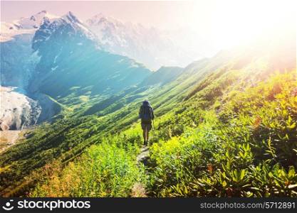 Hike in Svaneti mountains