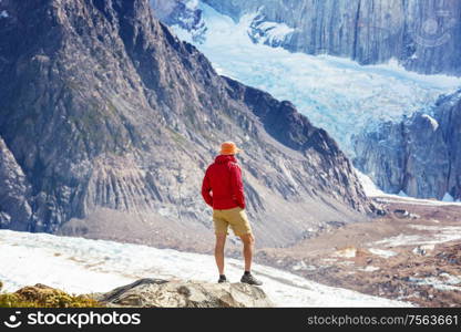 Hike in the Patagonian mountains, Argentina