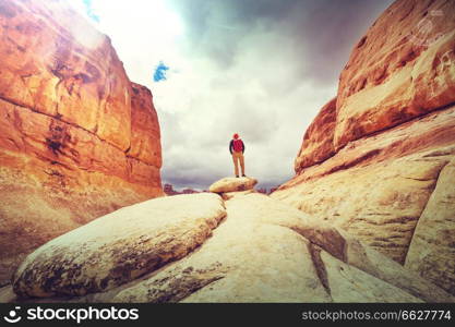 Hike in the Utah mountains