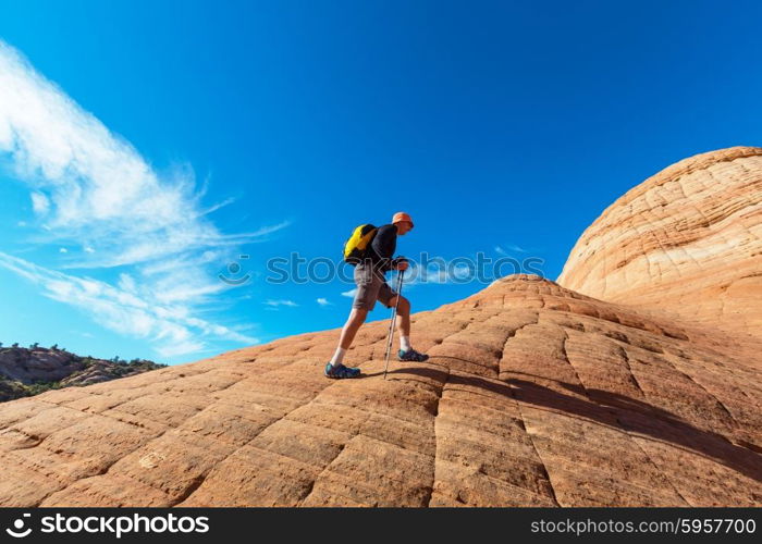 Hike in Utah mountains