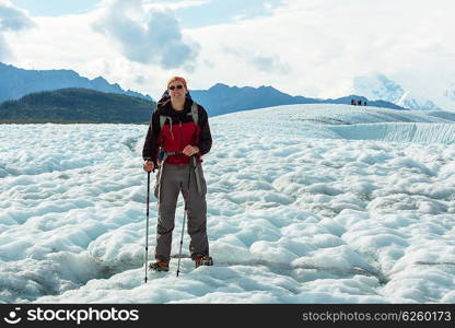 Hike in Wrangell-St. Elias National Park, Alaska. Instagram filter.