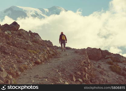 Hike on Mt Rainier