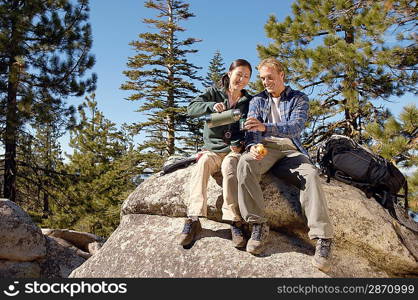Hikers Having a Snack