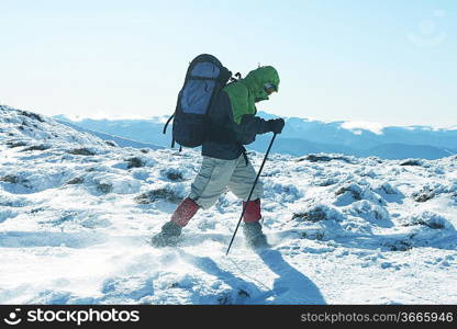 hikers in mountains