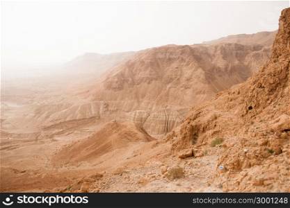 Hiking in desert Israeli adventure